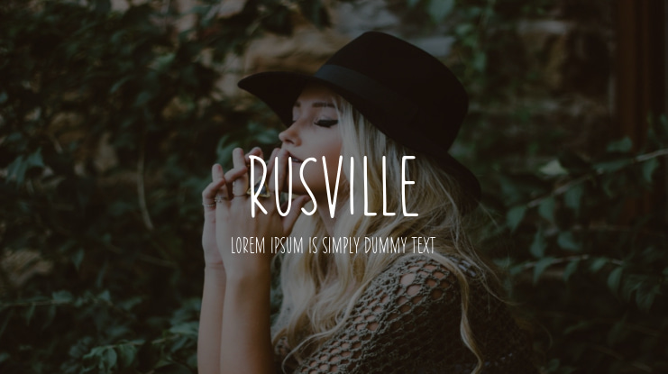 RUSVILLE Font