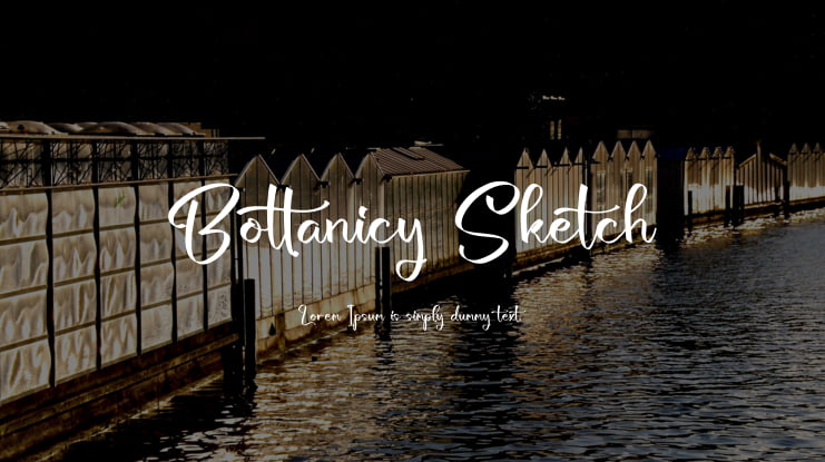 Bottanicy Sketch Font