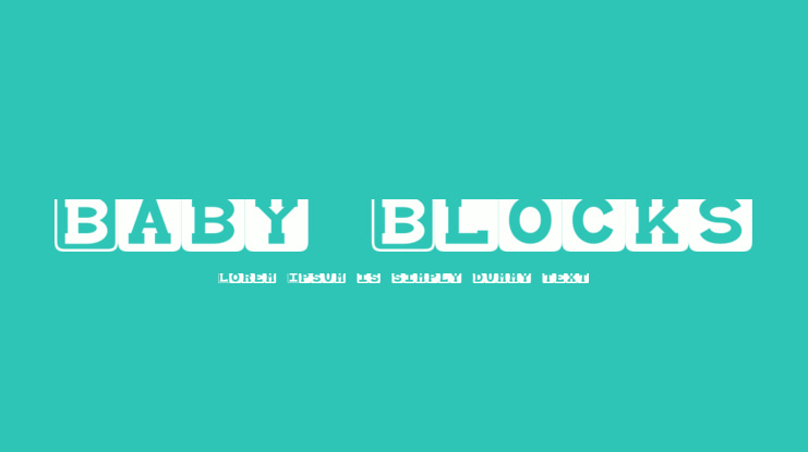Baby Blocks Font