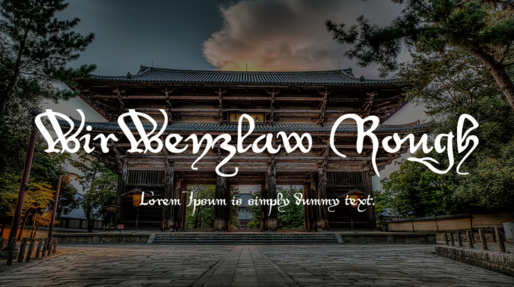 WirWenzlaw Rough Font