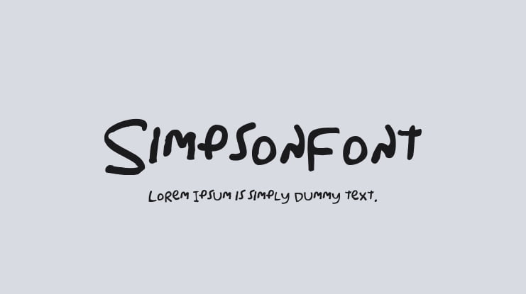Simpsonfont Font