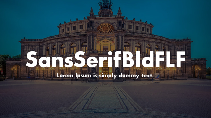 SansSerifBldFLF Font