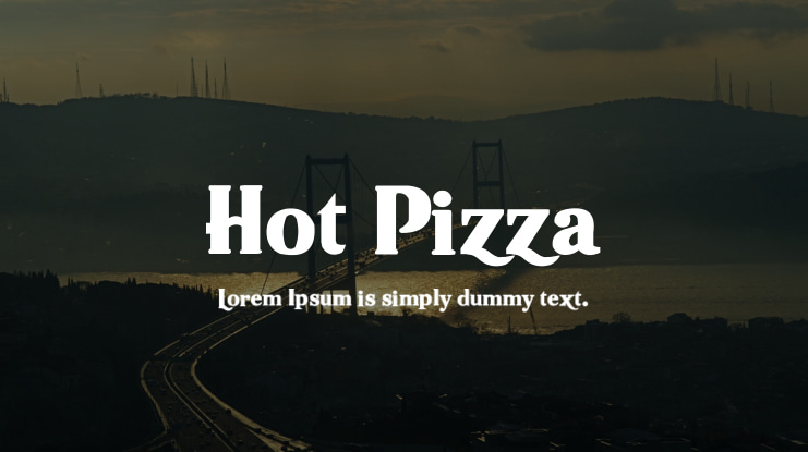 Hot Pizza Font