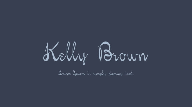 Kelly Brown Font