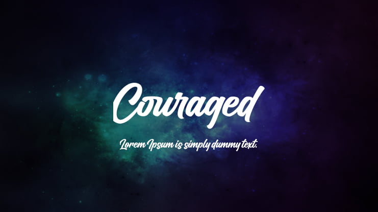 Couraged Font