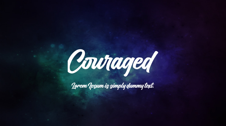 Couraged Font
