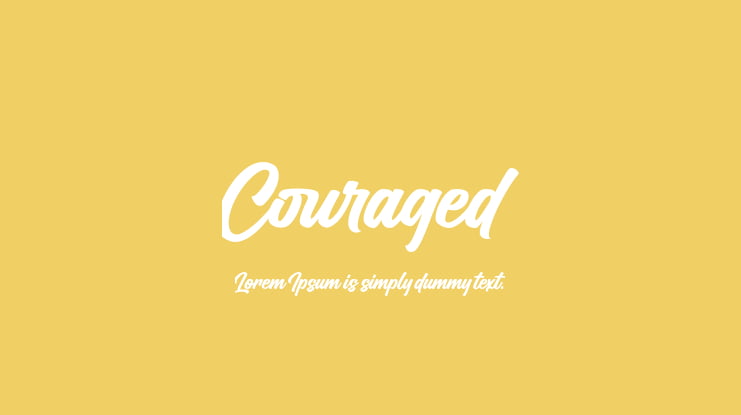 Couraged Font