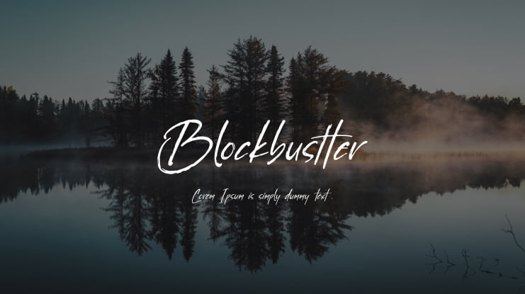 Blockbustter Font