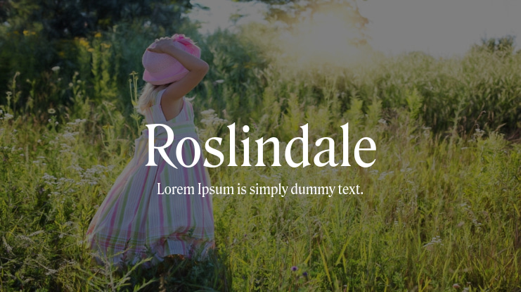 Roslindale Font Family