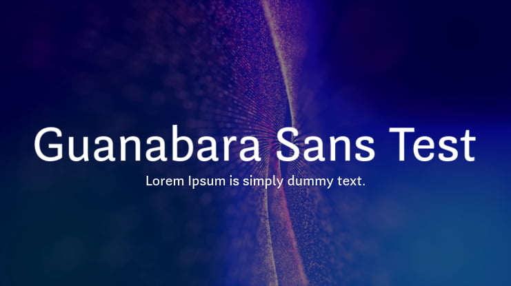 Guanabara Sans Test Font Family