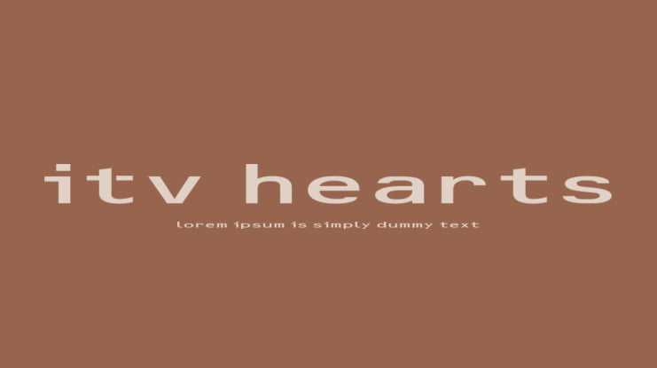 ITV Hearts Font