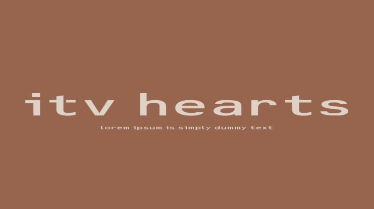 ITV Hearts Font
