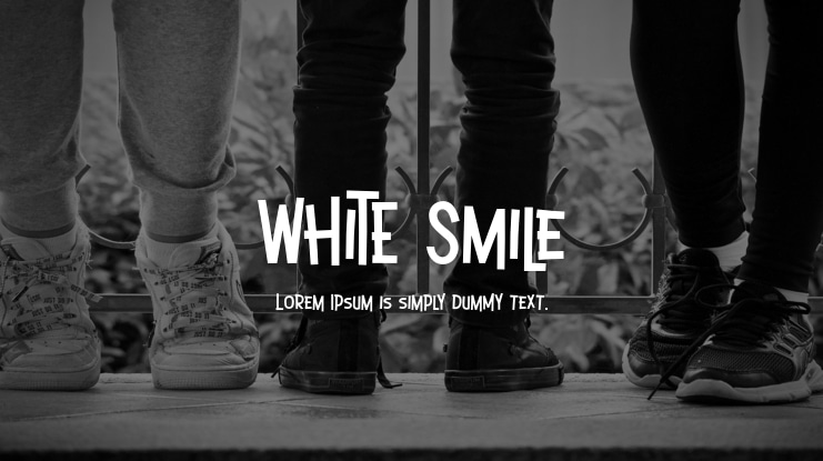 White Smile Font