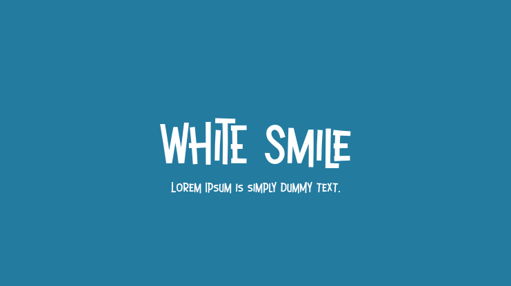 White Smile Font