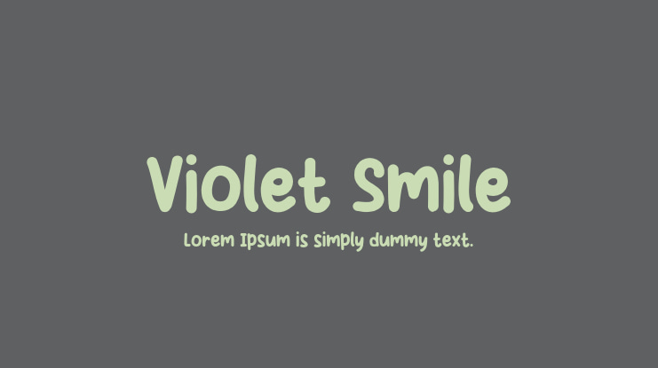 Violet Smile Font