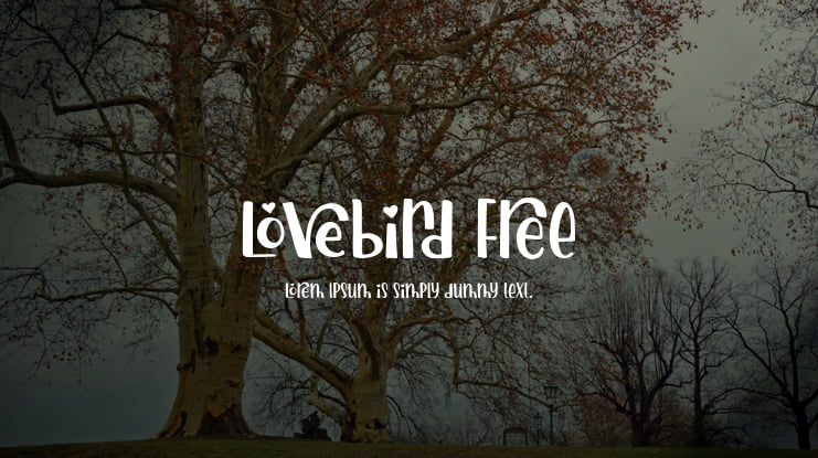 Lovebird Free Font