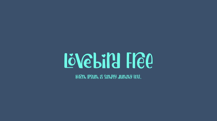 Lovebird Free Font