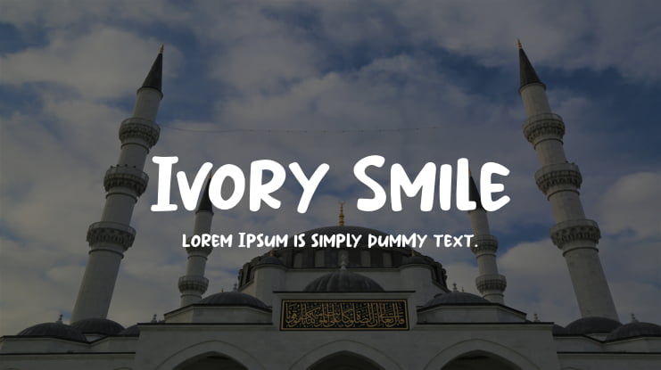 Ivory Smile Font