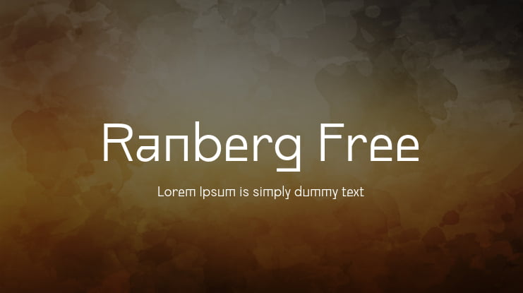 Ranberg Free Font