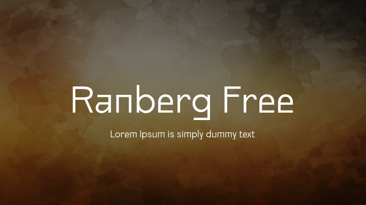 Ranberg Free Font