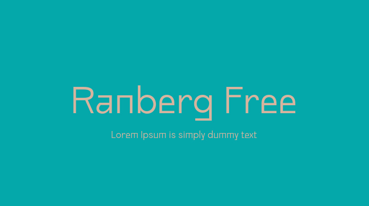 Ranberg Free Font