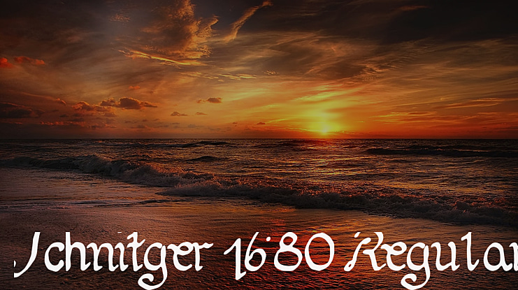 Schnitger 1680 Font