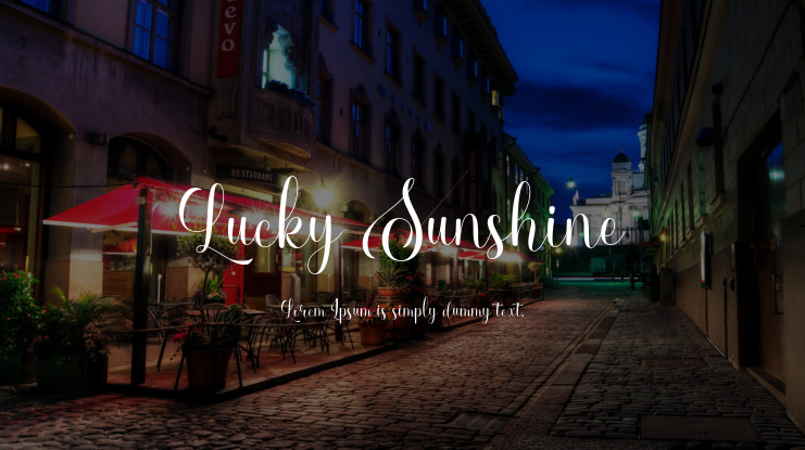 Lucky Sunshine Font