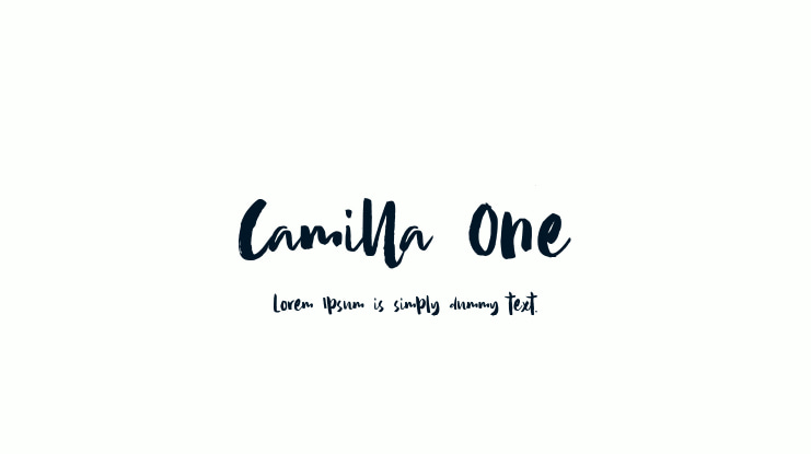 Camilla One Font