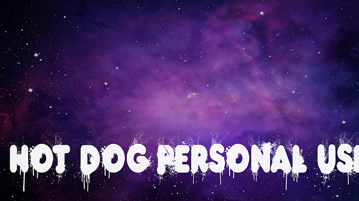 HOT DOG PERSONAL USE Font