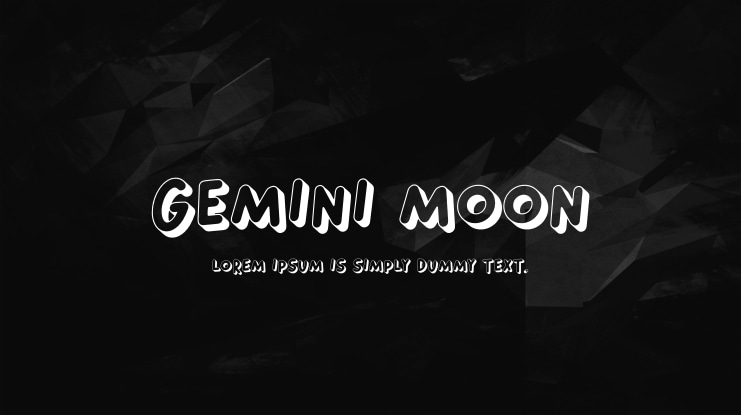 Gemini Moon Font