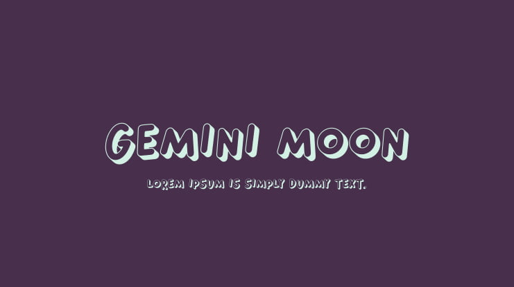 Gemini Moon Font