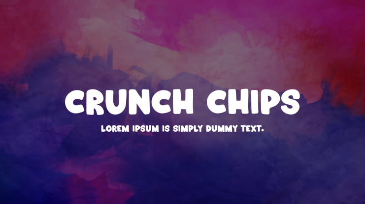 Crunch Chips Font Family