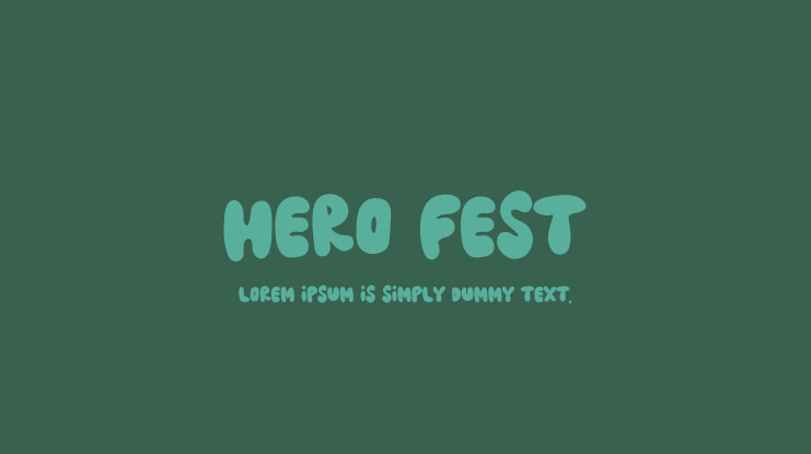 Hero Fest Font