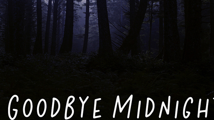 Goodbye Midnight Font