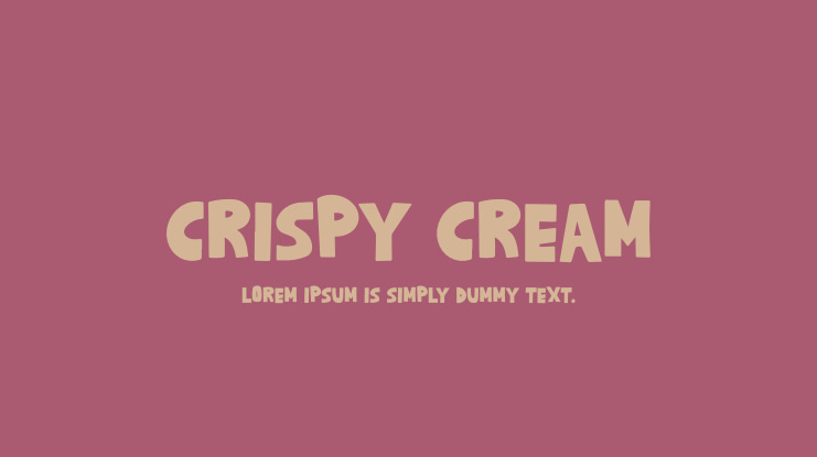 Crispy Cream Font Family