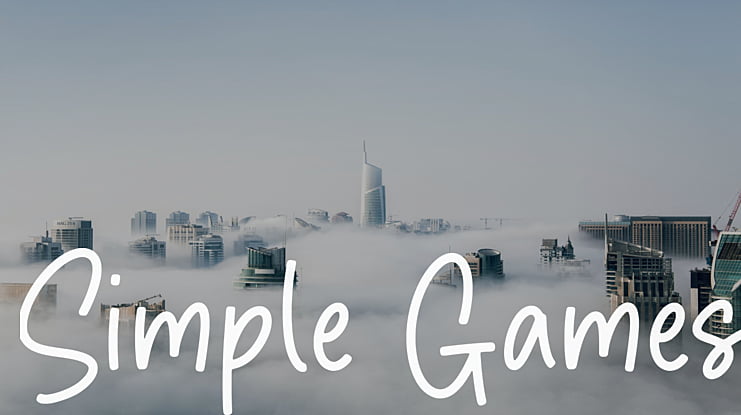 Simple Games Font