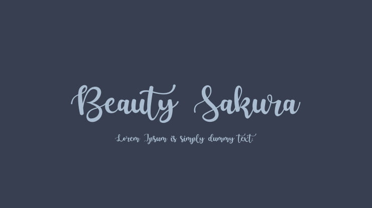 Beauty Sakura Font