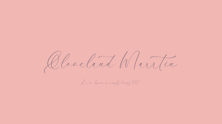 Qloveland Marrtin Font