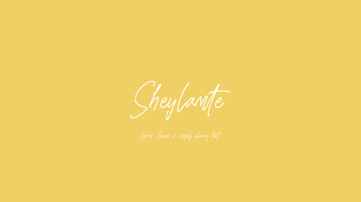 Sheylamte Font