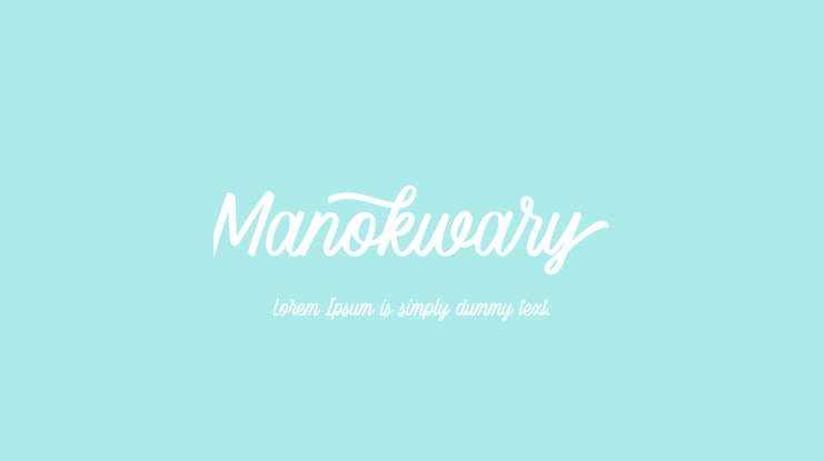 Manokwary Font