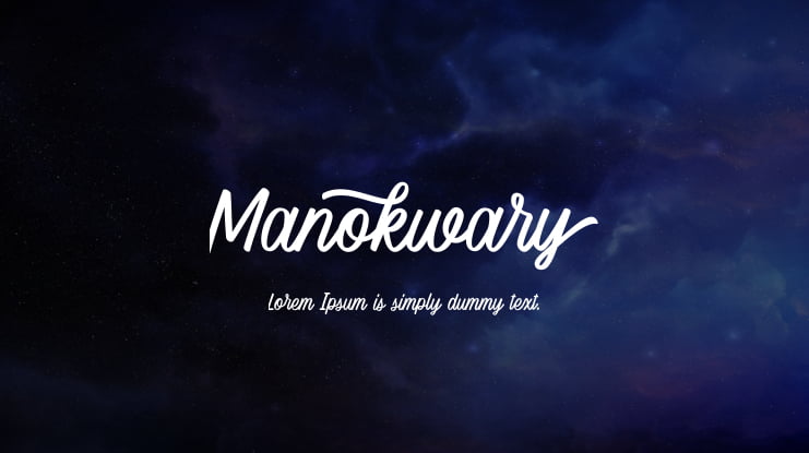 Manokwary Font