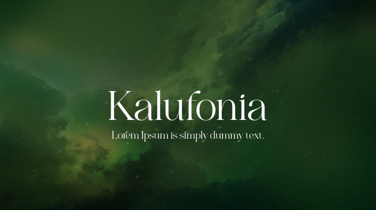 Kalufonia Font
