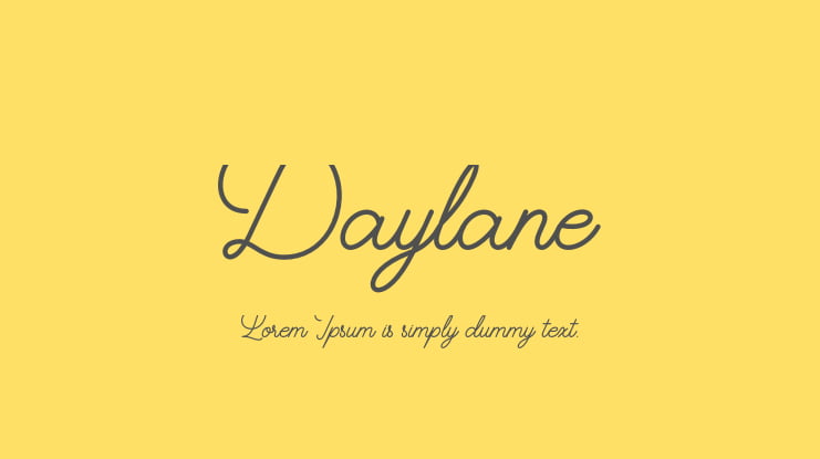 Daylane Font