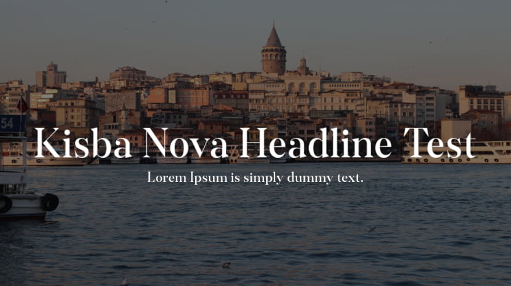 Kisba Nova Headline Test Font Family