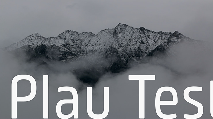 Plau Test Font Family