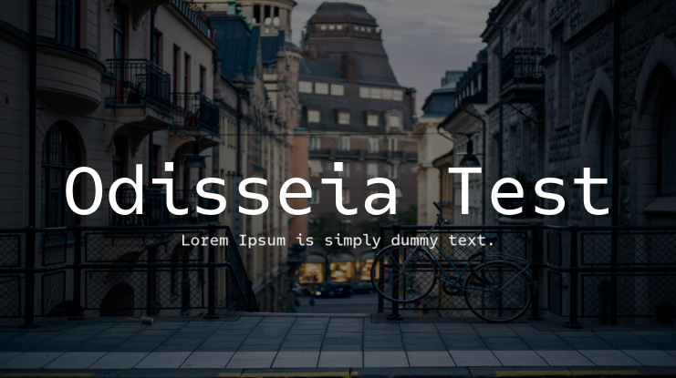 Odisseia Test Font Family