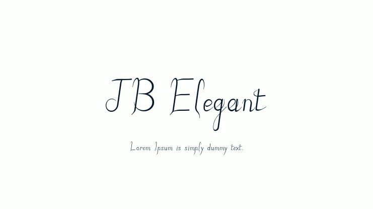 JB Elegant Font