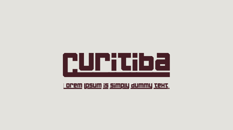 Curitiba Font
