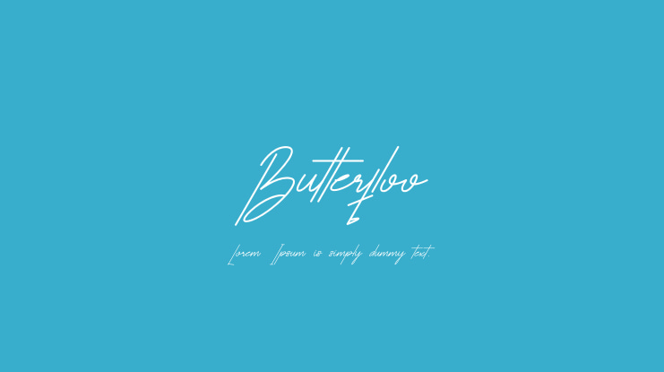 Butterfloo Font