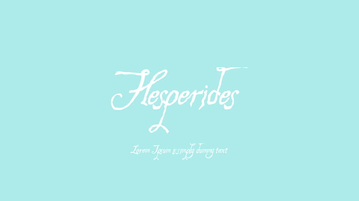 Hesperides Font